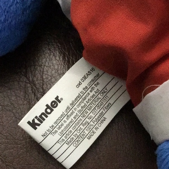2/$20 Kinder Surprise blue bunny plush - Picture 7 of 7